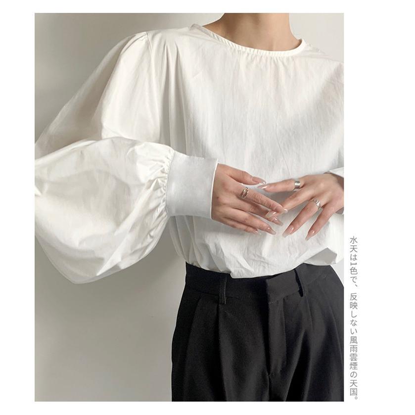 ブラウス トップス 無地 レディース 長袖 ゆったり きれいめ オシャレ エレ上品 新作 オフィス 韓国ファッション きれい 