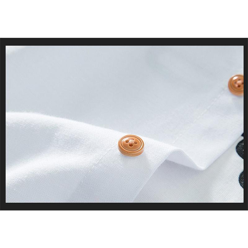 シャツ メンズ 長袖 白 スリム ボタンダウン スリム 着痩せ トップス 大きいサイズ 秋 シンプル 無地 トリコロール 切り替え 