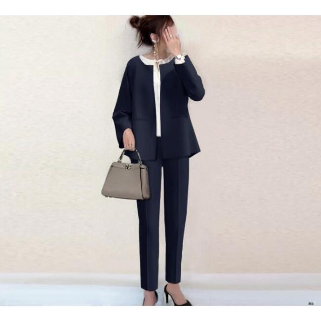セットアップ 春 スーツ パンツ レディース 2点セットフォーマル カジュアル OL 入学式 卒業式 オフィス 30代40代 薄 通勤 ビジネス 