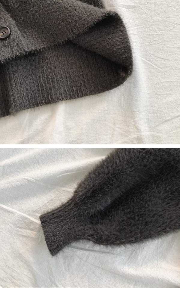 ニットカーディガン 秋冬 ゆったり セーター ざっくり オーバーサイズ 前開き 羽織 無地 日常服 トップス カジュアル ニットカーディガン 