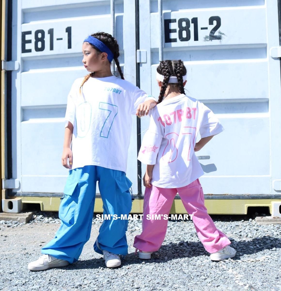 ヒップホップ 衣装 キッズダンス衣装 セットアップ 韓国 子供ダンス服 黄緑 ダンスウェア 派手 水色 レッスン着 白ピンク 