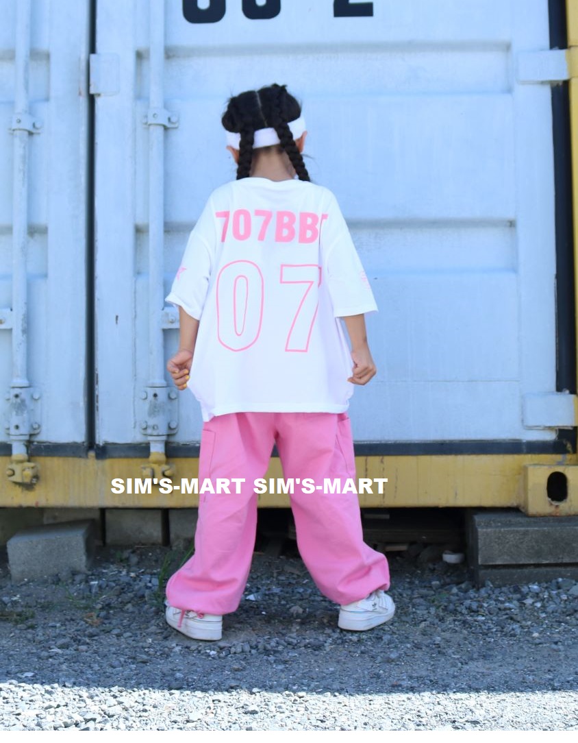 ヒップホップ 衣装 キッズダンス衣装 セットアップ 韓国 子供ダンス服 黄緑 ダンスウェア 派手 水色 レッスン着 白ピンク 
