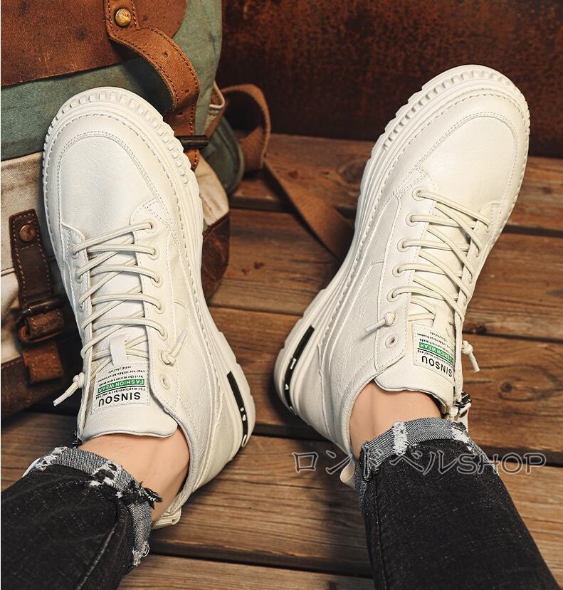 メンズ スニーカー ウォーキング 防水 防滑 厚底スニーカー サイドジッパー付き 快適 立ち仕事 履きやすい 通勤 カジュアル軽量 運動靴 通学 