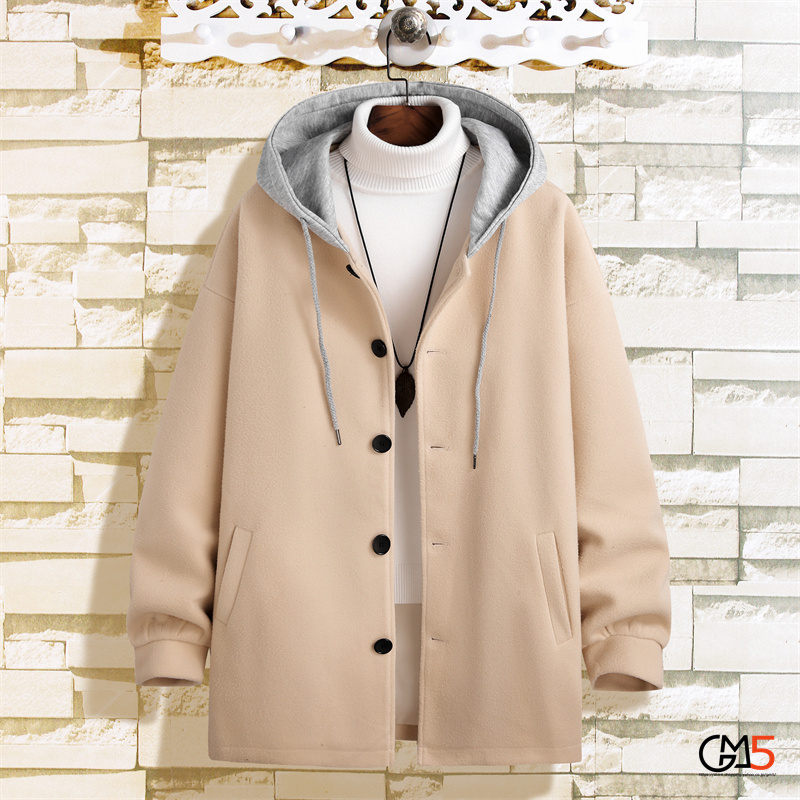 異素材 コート ジャケット Pコート メンズ レディース ジャケット 通勤 アウター 新作 秋服 ニットフード付き 通学 冬服 