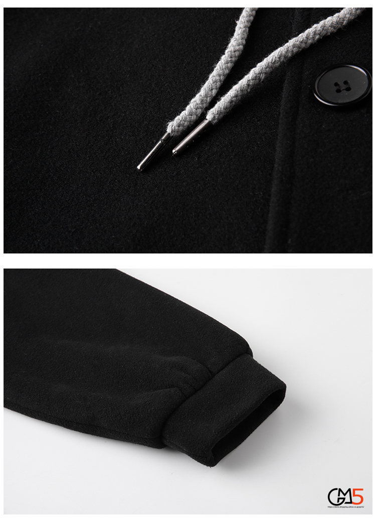 異素材 コート ジャケット Pコート メンズ レディース ジャケット 通勤 アウター 新作 秋服 ニットフード付き 通学 冬服 