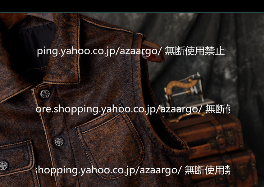 レザーベスト メンズ ラムレザー ベスト 牛革 高級レザー チョッキ バイク用ベスト フォーマル 通勤 ジレベスト 大きいサイズ カジュアル 