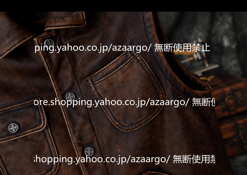 レザーベスト メンズ ラムレザー ベスト 牛革 高級レザー チョッキ バイク用ベスト フォーマル 通勤 ジレベスト 大きいサイズ カジュアル 