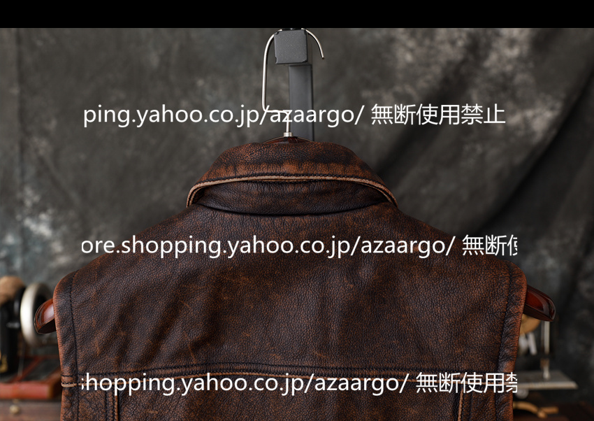 レザーベスト メンズ ラムレザー ベスト 牛革 高級レザー チョッキ バイク用ベスト フォーマル 通勤 ジレベスト 大きいサイズ カジュアル 