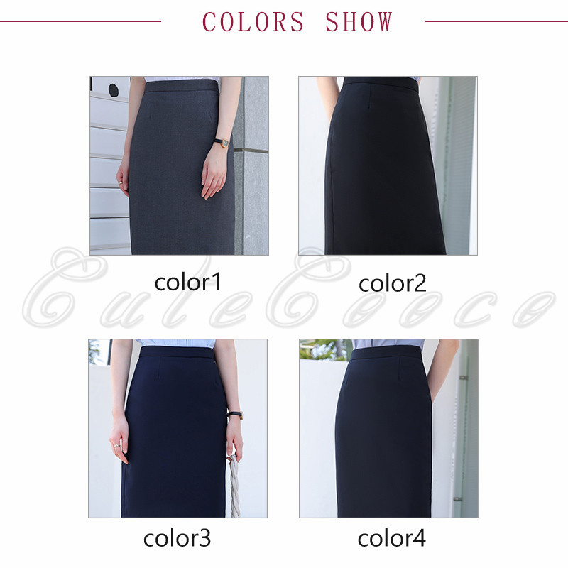 タイトスカート レディース Aライン ハイウエスト 事務服 制服 無地 きれいめ 単品 40代 30代 50代 送料無料 ボトム 企業 ユニフォーム バックスリット 