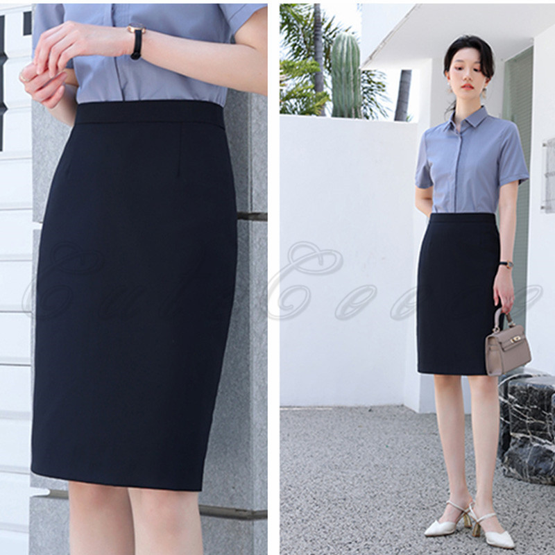 タイトスカート レディース Aライン ハイウエスト 事務服 制服 無地 きれいめ 単品 40代 30代 50代 送料無料 ボトム 企業 ユニフォーム バックスリット 