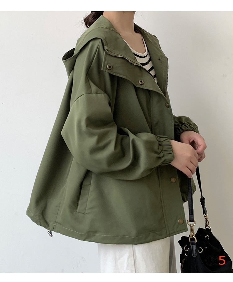 モッズコート レディース 秋服 ミリタリーコート 大きいサイズ Aライン ミドル丈 ジャケット ショート丈ジャケット 体型カバ 無地 