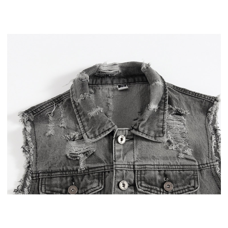 ベスト メンズ デニム Gジャン デニムベスト ジレ コーデ ジレー 着痩せ かっこいい チョッキ ノースリーブ カジュアル 前開き トップス ダメージ加工 作業着 