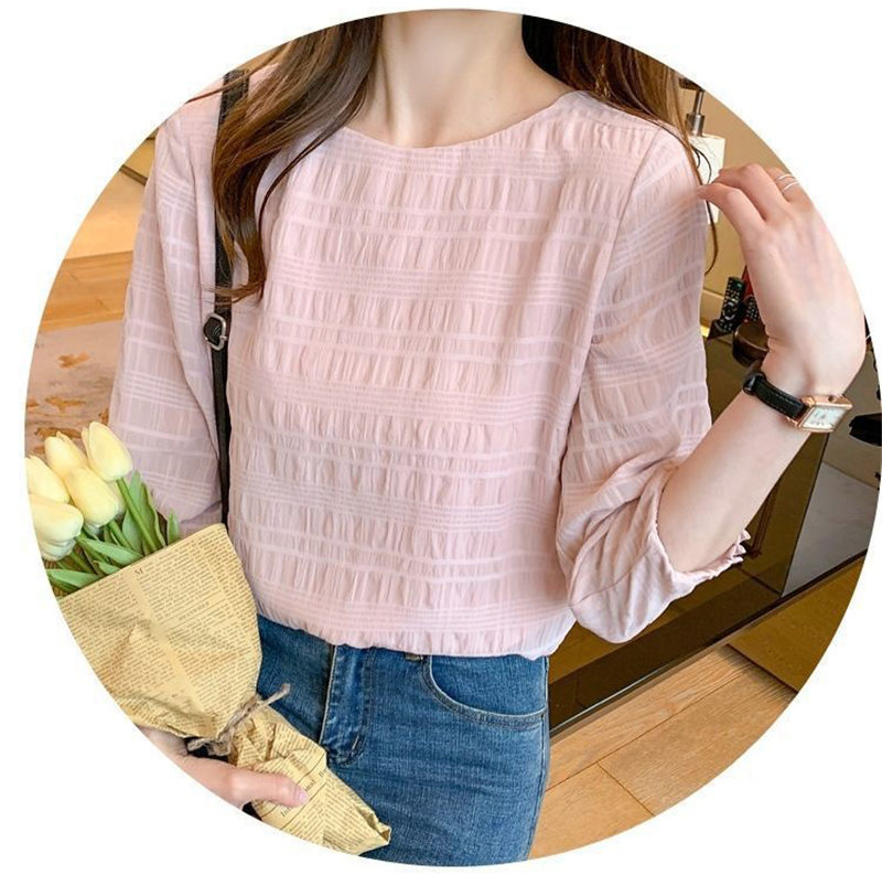 ブラウス レディース 長袖 春秋 長袖シャツ 七分袖丈 入学式 デート シンプル OL おしゃれ 通勤 体型カバー ビジネス フォーマル トップス 