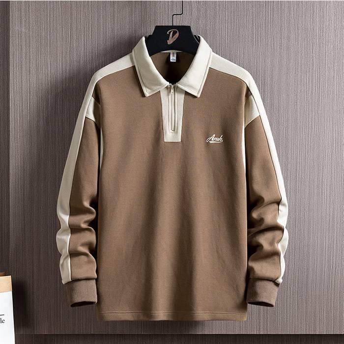 ポロシャツ メンズ 長袖 秋 トップス カットソー 冬 通勤 シンプル 長袖ポロシャツ 通学 オシャレ 秋 ゴルフウェア カジュアル 