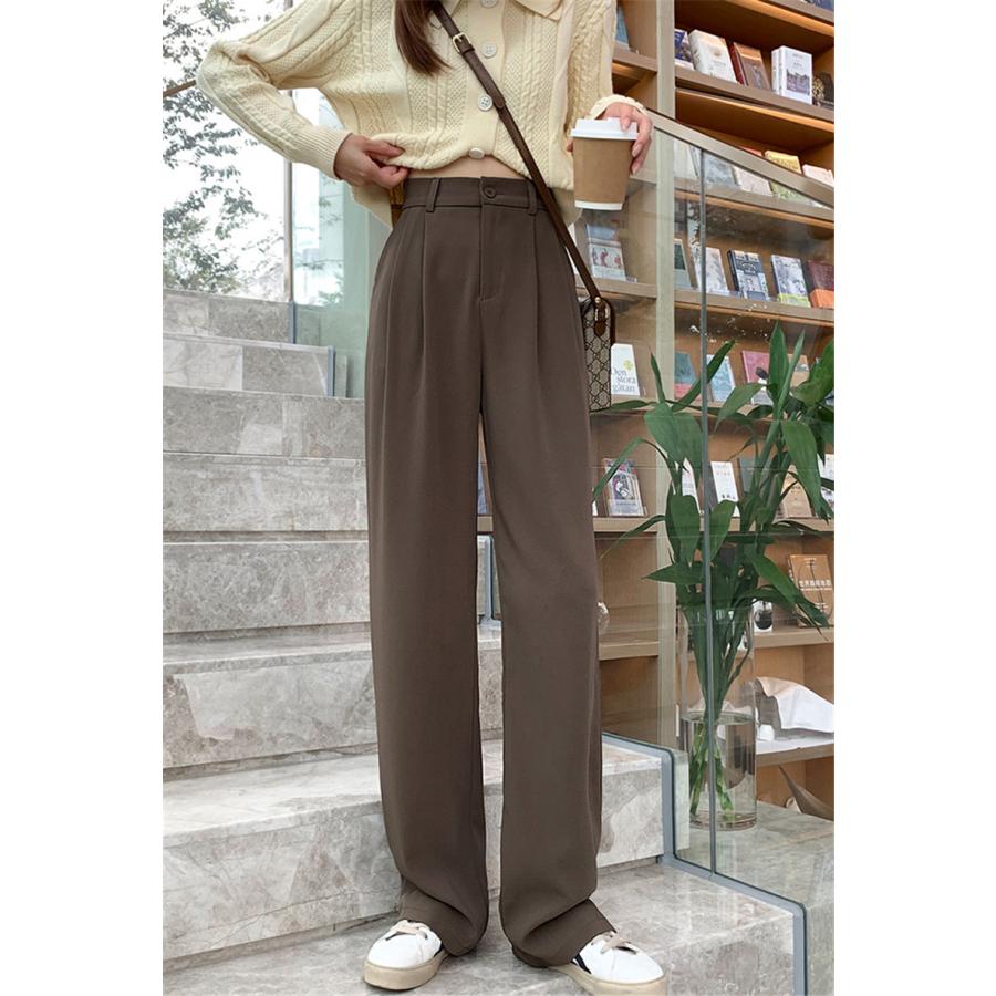 チノパン ワイドパンツ スラックス レディース パンツ ズボン ロング 体型カバー カジュアル イージーパンツ テーパード ボゆったり 春夏 