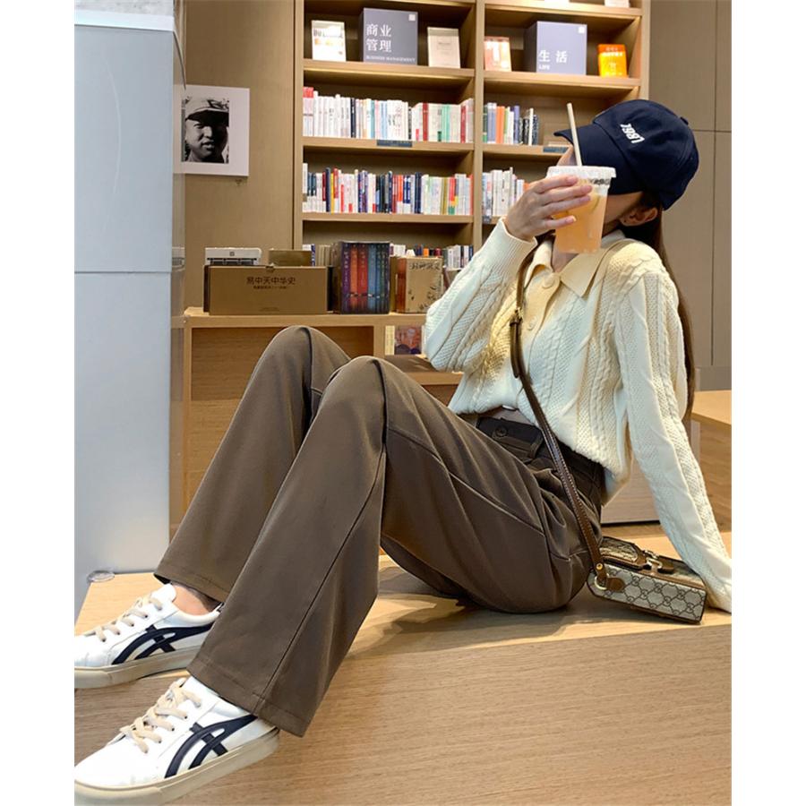 チノパン ワイドパンツ スラックス レディース パンツ ズボン ロング 体型カバー カジュアル イージーパンツ テーパード ボゆったり 春夏 