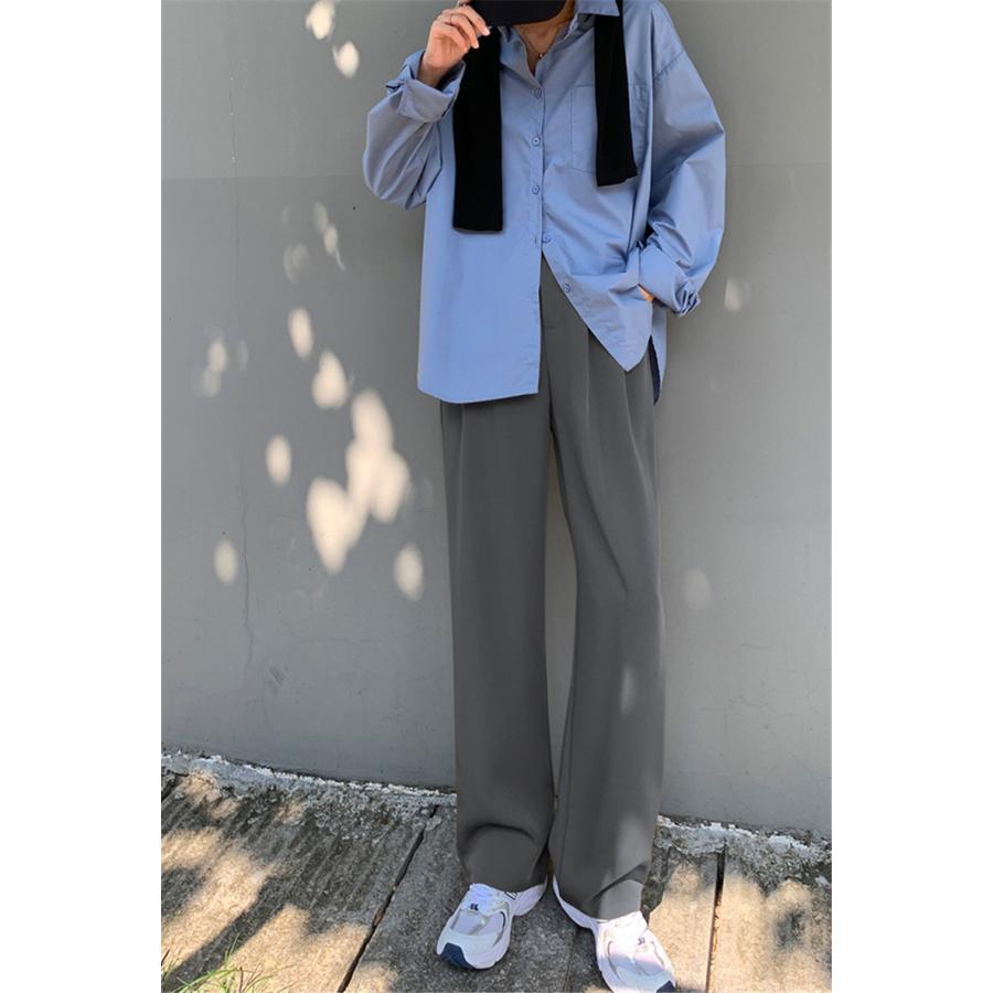 チノパン ワイドパンツ スラックス レディース パンツ ズボン ロング 体型カバー カジュアル イージーパンツ テーパード ボゆったり 春夏 