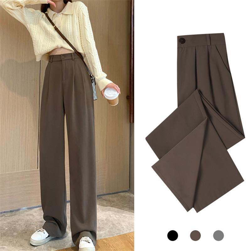 チノパン ワイドパンツ スラックス レディース パンツ ズボン ロング 体型カバー カジュアル イージーパンツ テーパード ボゆったり 春夏 