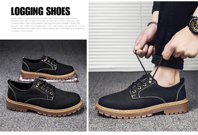 ワークブーツ スニーカー メンズ PU革靴 オックスフォード エアクッション オックスフォード 靴 通気 軽量 スニーカー 男性 カジュアル 