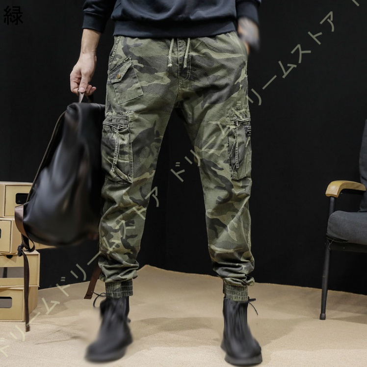 カーゴパンツメンズ メンズカーゴパンツ アウトドア パンツ 大きいサイズ カーゴパンツ 春夏秋冬 スキニー 綿 ダンス 調整紐 作業ボお洒落 作業ズボン 