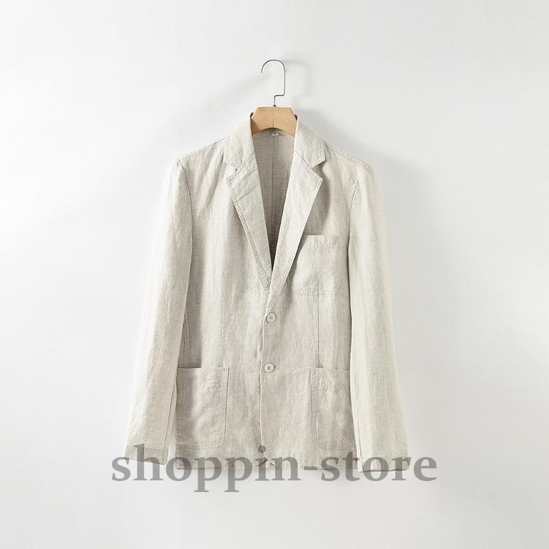 カジュアルシャツ 綿麻 ゆったり おしゃれ メンズ リネン ファッション シャツコート トップス 春服 長袖 夏服 トップス 秋服 