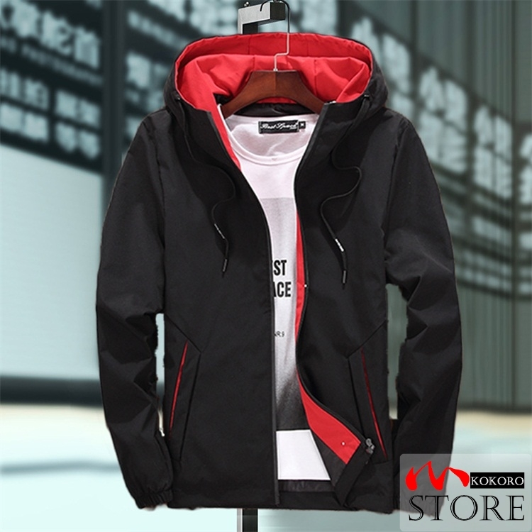 ジャケット マウンテンメンズ ウィンドブレーカー フード付き ジップブルゾン 撥水加工 大きいサイズ 防風 秋 春 