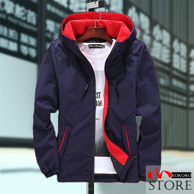 ジャケット マウンテンメンズ ウィンドブレーカー フード付き ジップブルゾン 撥水加工 大きいサイズ 防風 秋 春 