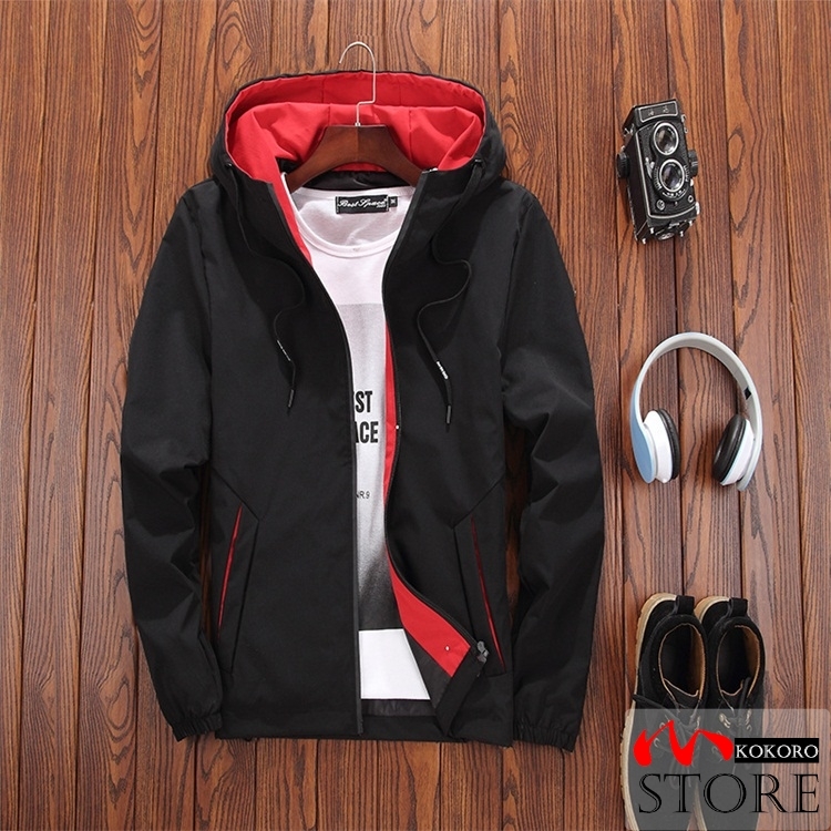 ジャケット マウンテンメンズ ウィンドブレーカー フード付き ジップブルゾン 撥水加工 大きいサイズ 防風 秋 春 