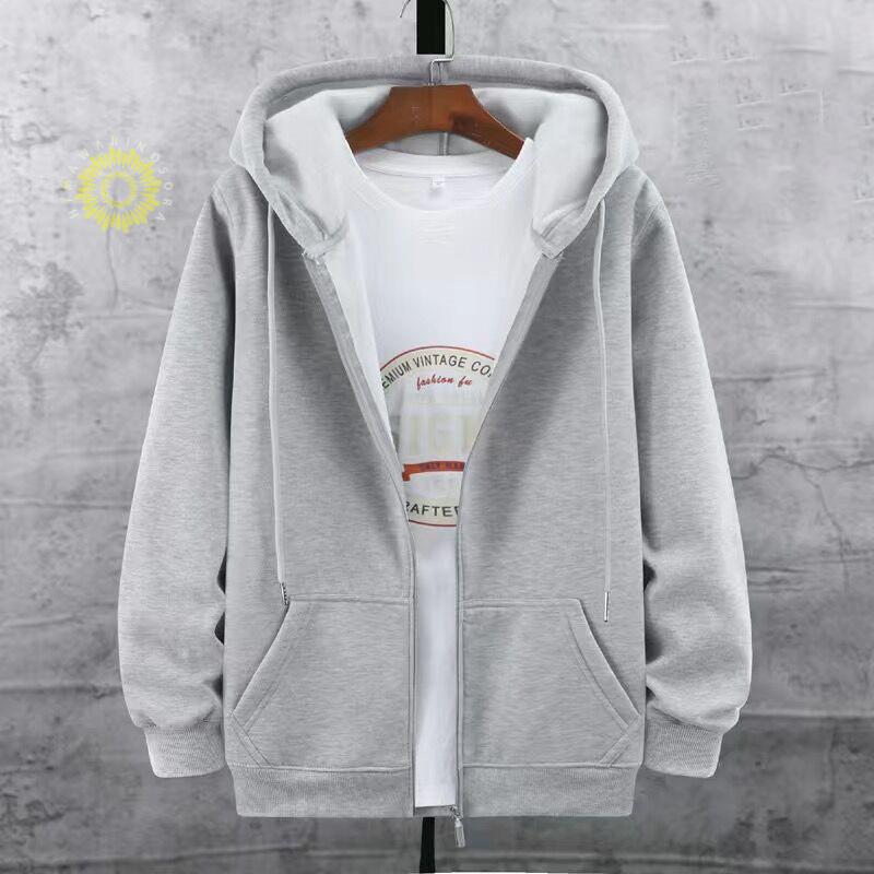 メンズ 長袖 フード付き 運動 裏起毛 ジップアップ カーディガン マウンテン秋服 ビッグシルエット 春秋冬 ジャケット 