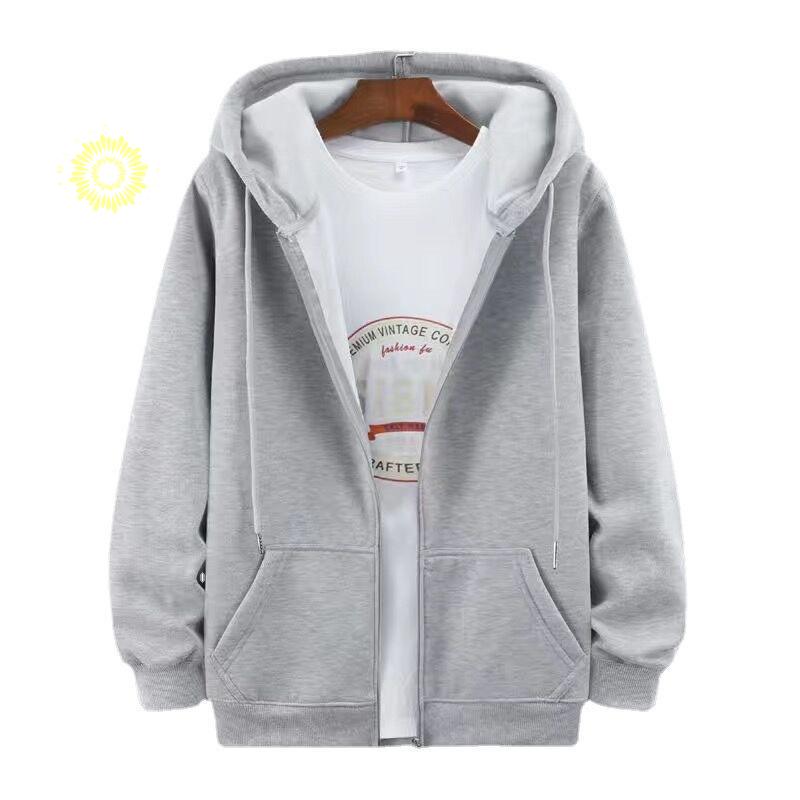 メンズ 長袖 フード付き 運動 裏起毛 ジップアップ カーディガン マウンテン秋服 ビッグシルエット 春秋冬 ジャケット 