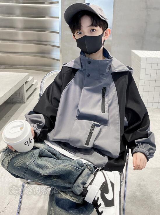 子供服 ウィンドブレーカー キッズ 女の子 ジップアップマウンテン長袖ジャケット ブルゾンジャンパー お出かけ ジュニア 女児 