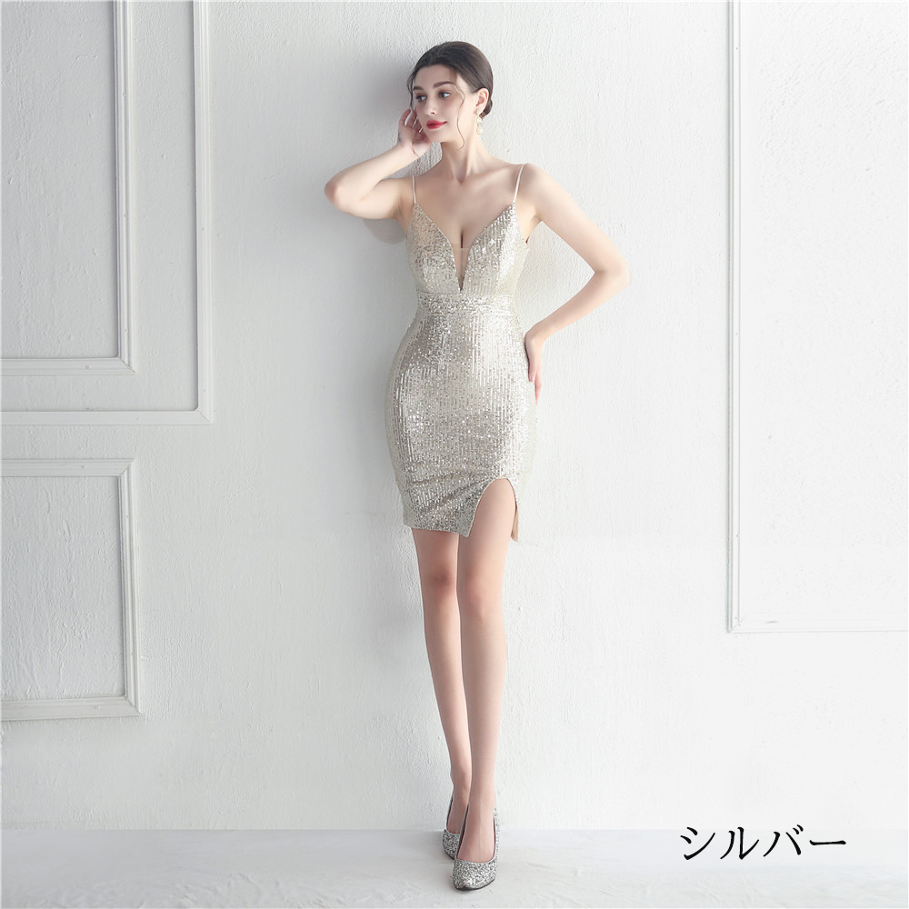 カラードレス ミニドレス パーティードレス 結婚式 二次会 発表会 フォーマルドレス 演奏会 袖なし ミディアムドレス 演出 スパンファスナー ワンピース 