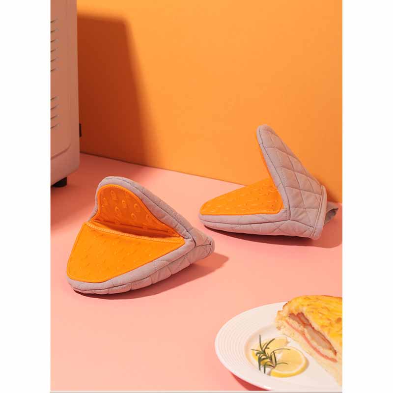 鍋つかみ 鍋敷き ミトン シリコン 耐熱 シリコン 高温対応 洗える 耐熱鍋敷き 鍋つかみ やけど防止 なべつかみ キルト 