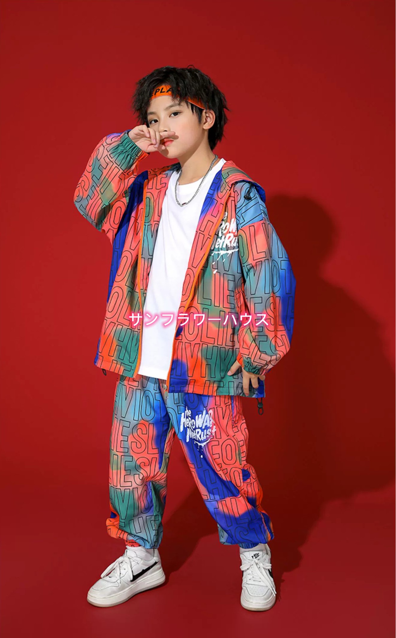 フード付き トップス ジャージセット ダンス衣装 ヒップホップ キッズ ジャズ セットアップ JAZZ 男の子 女の子 HIPHOP K-POP ダンス衣装 子供服 