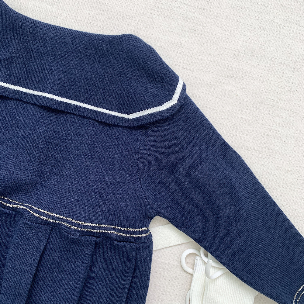 キッズ服 女の子 ワンピース 長袖 セーラー襟 プリーツ 女児 幼児 森ガール 入学式 七五三 通学 発表会 子供服 入園式 卒業式 通園 フォーマル 