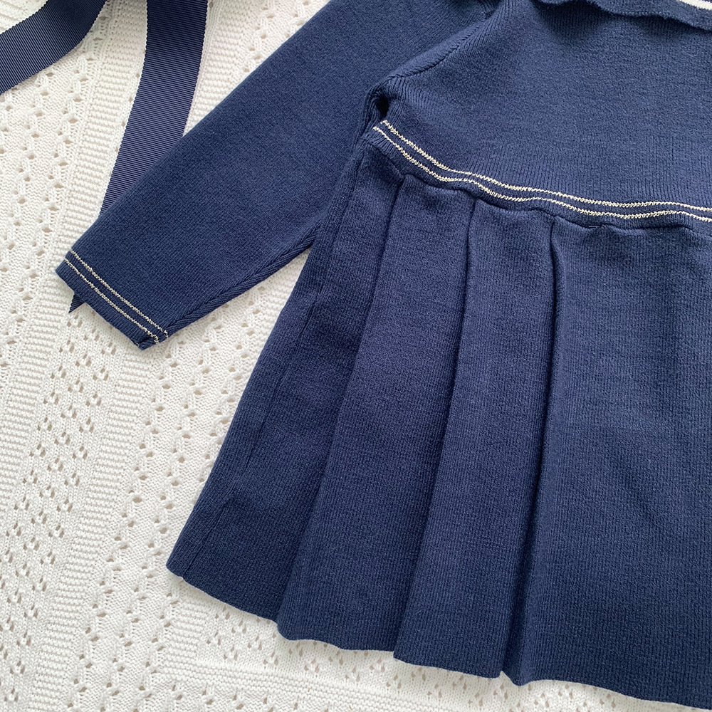 キッズ服 女の子 ワンピース 長袖 セーラー襟 プリーツ 女児 幼児 森ガール 入学式 七五三 通学 発表会 子供服 入園式 卒業式 通園 フォーマル 