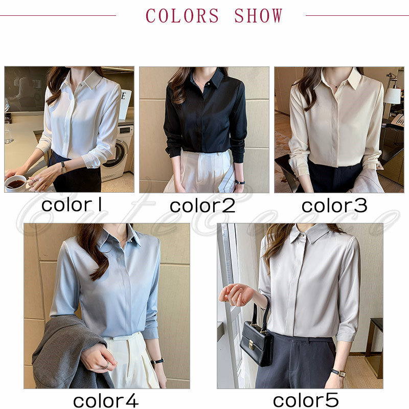 シャツ オフィス ビジネス ブラウス 長袖 レディース 送料無料 フォーマル 白 黒 OL 就活 透けない 通勤 大きいサイズ 無地 シンプル 制服面接 結婚式 