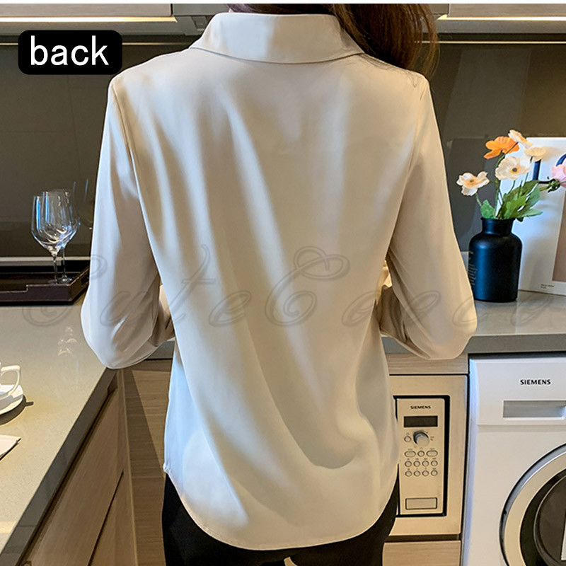 シャツ オフィス ビジネス ブラウス 長袖 レディース 送料無料 フォーマル 白 黒 OL 就活 透けない 通勤 大きいサイズ 無地 シンプル 制服面接 結婚式 