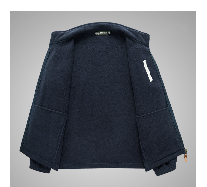 フスジャケット メンズ フス ブルゾン モックネック アウトドア ミリタ風 シンプル 無地 保温 ジップアップ 柔らかい 