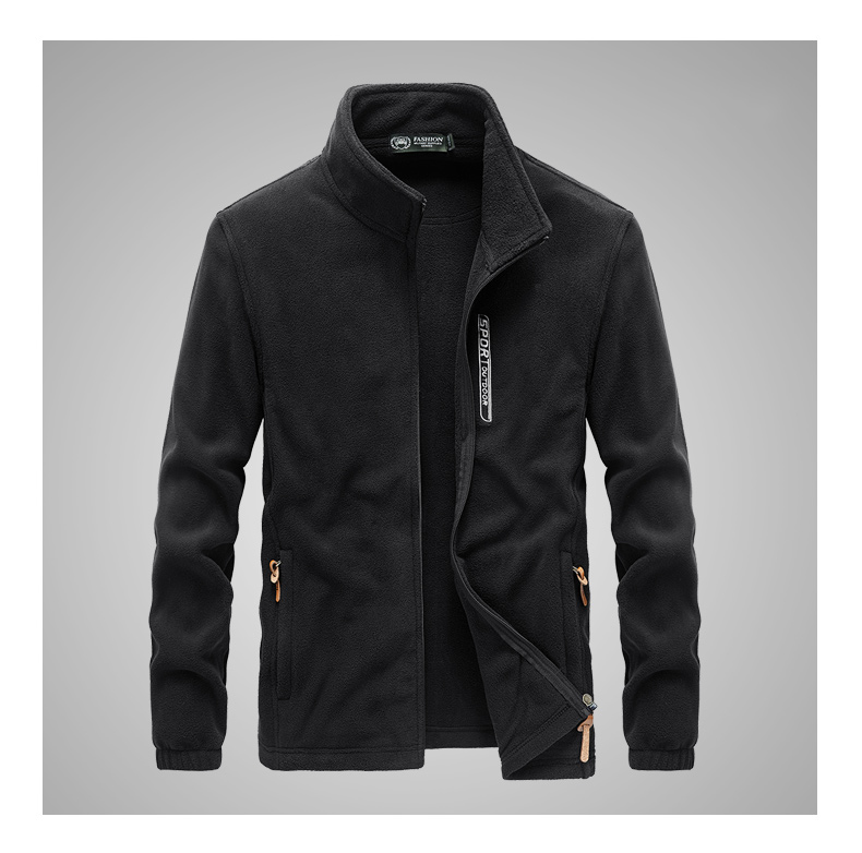 フスジャケット メンズ フス ブルゾン モックネック アウトドア ミリタ風 シンプル 無地 保温 ジップアップ 柔らかい 