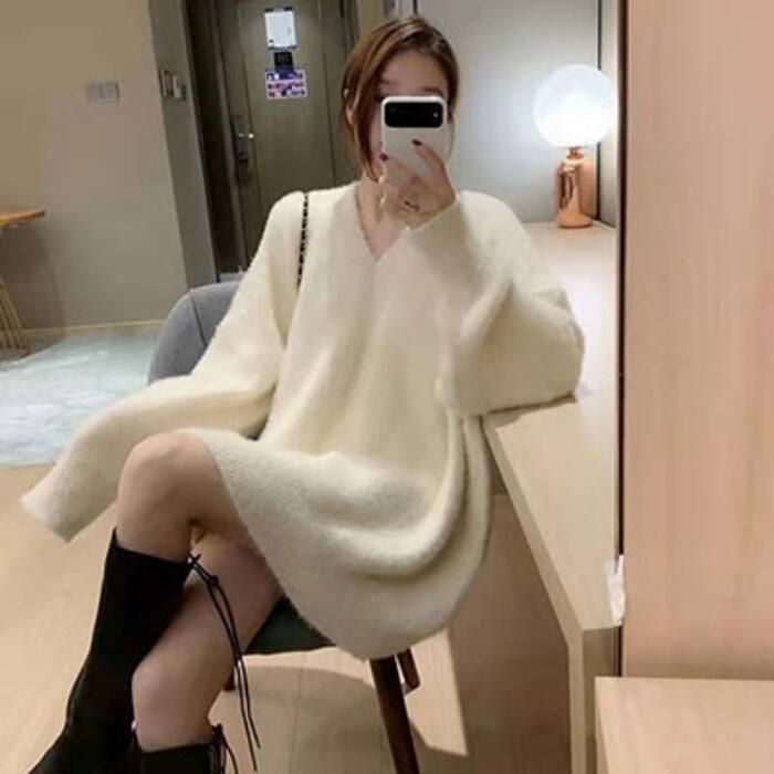 トップス ニット セーター シャギー レディース きれいめ 可愛い 春 白 青 黒 グリーン ブルー 秋 カジュアル 大人 ホワイト 緑 ピンク ブラック おしゃれ 長袖 