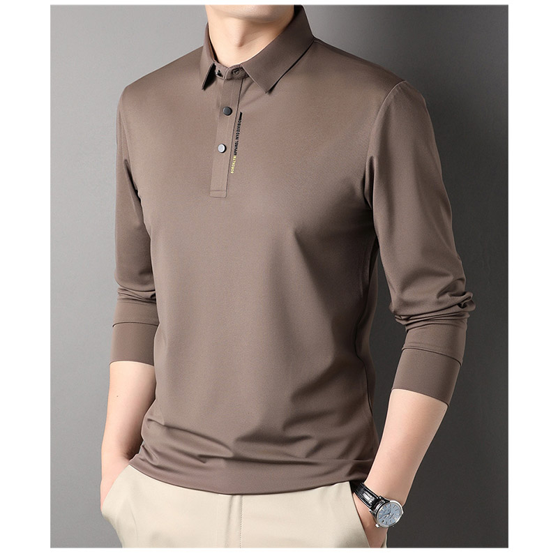 ポロシャツ メンズ 長袖 春秋 ビズポロ スタンドストレッチ カットソー ビジネス トップス オフィス 紳士 ゴルフウェア フォーマルカジュアル 通勤 