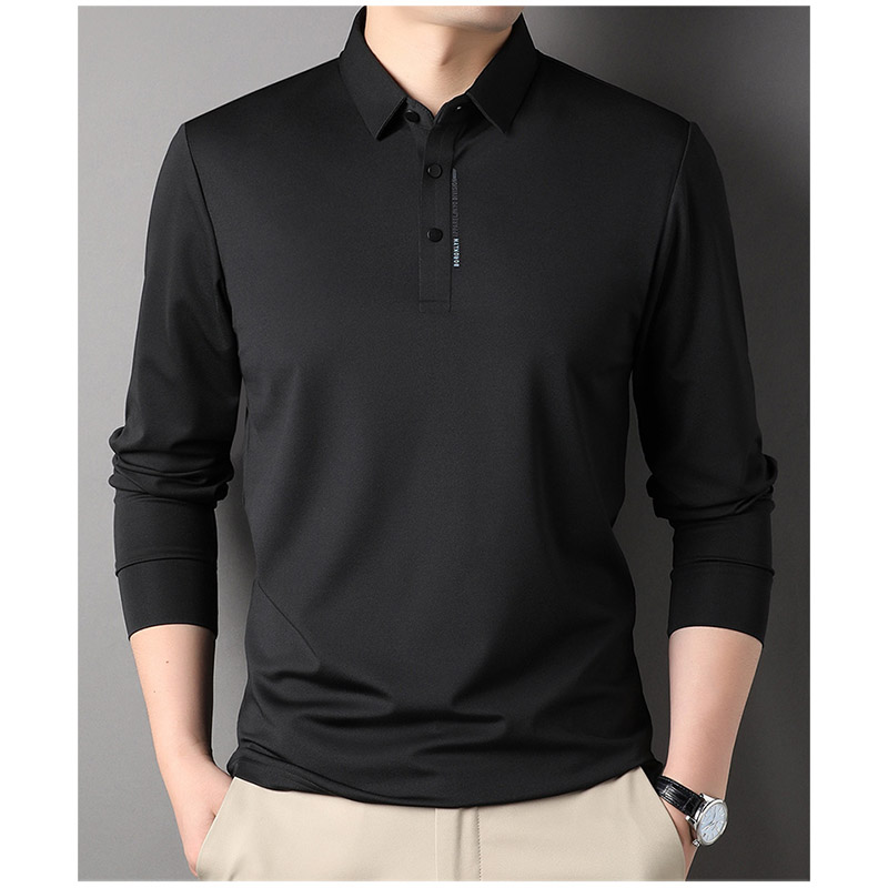 ポロシャツ メンズ 長袖 春秋 ビズポロ スタンドストレッチ カットソー ビジネス トップス オフィス 紳士 ゴルフウェア フォーマルカジュアル 通勤 