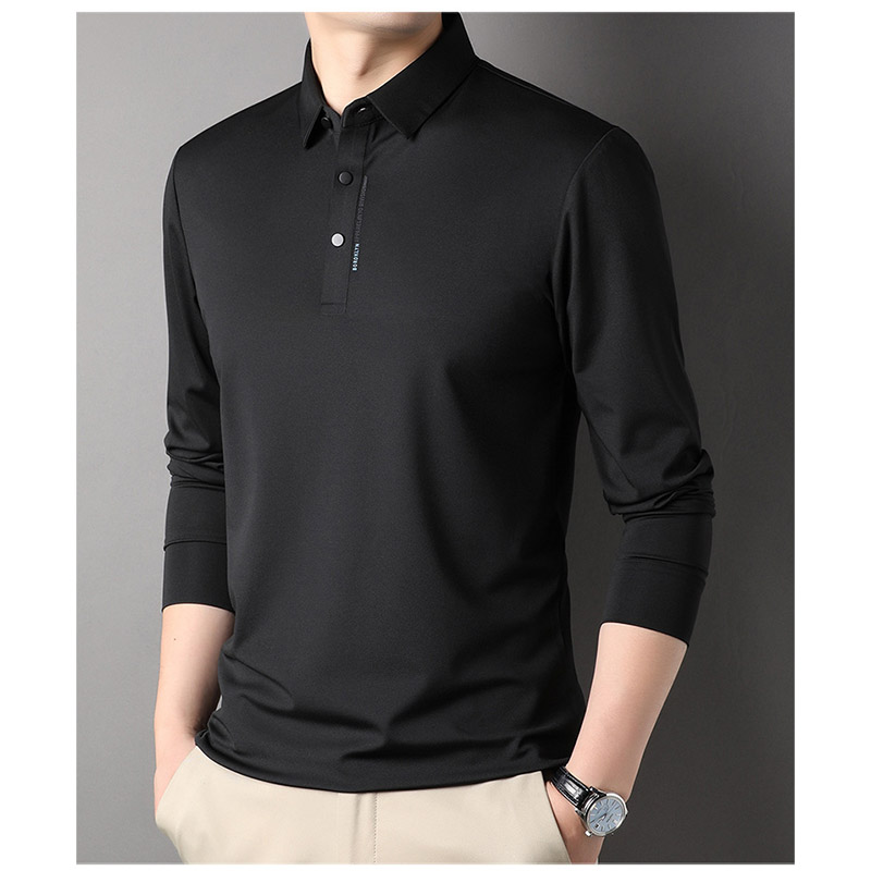 ポロシャツ メンズ 長袖 春秋 ビズポロ スタンドストレッチ カットソー ビジネス トップス オフィス 紳士 ゴルフウェア フォーマルカジュアル 通勤 