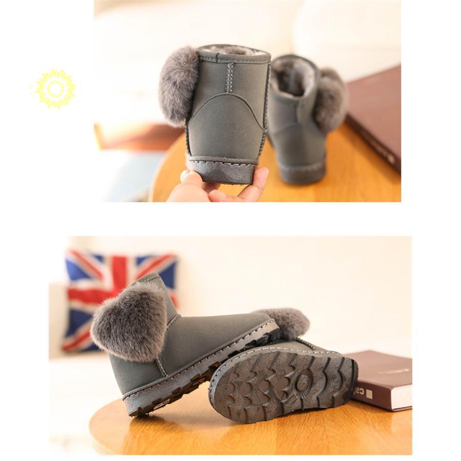 子供靴 子供ブーツ ムートンブーツ スノーブーツ 裏起毛 ショートブーツ キッズブーツ 滑り止め ベビーシンプル 軽量 