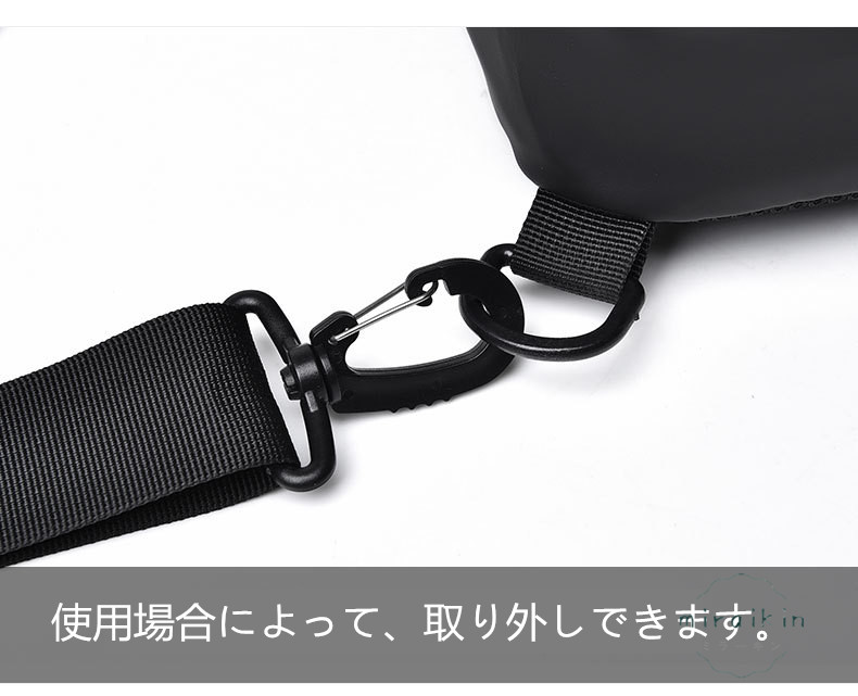 ボディバッグ メンズ 大容量 軽量 防水 USB充電ポート付き メンズ 斜め掛け トラベルバッグ 通学 イヤホン通し穴 通勤 旅行 スマホポーチ ショルダーバッグ 