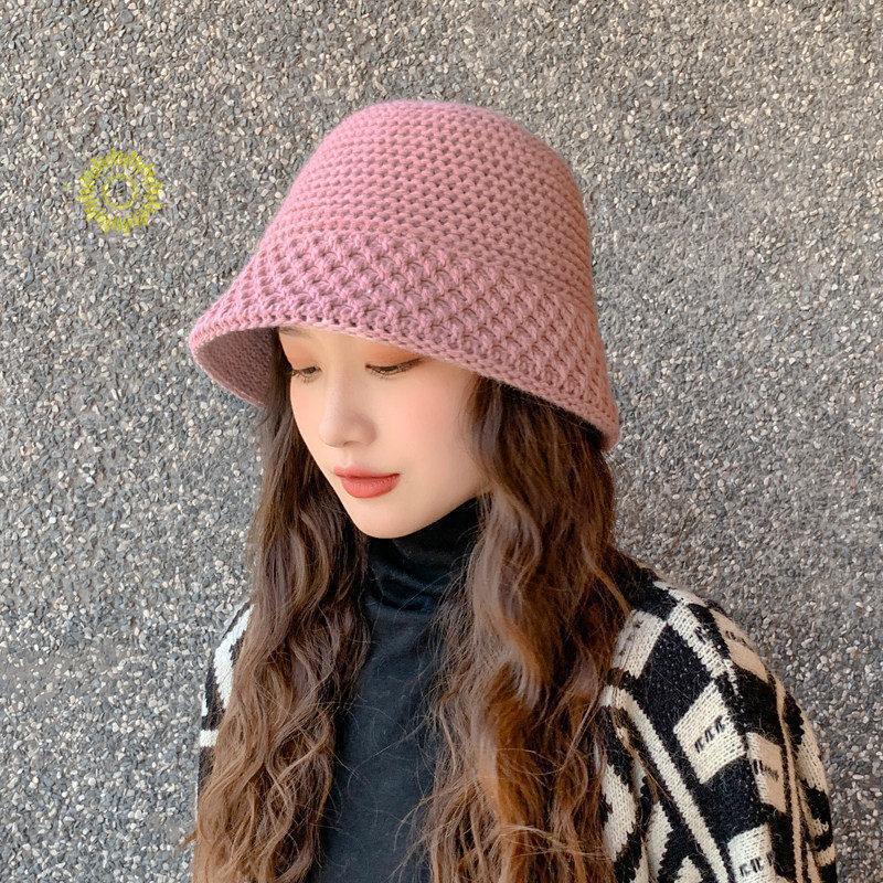 帽子 ニットバケットハット レディース 折りたたみ 手触り ニットキャップ 。 大人 おしゃれ 春秋冬 韓国風 ニット帽子 小物 