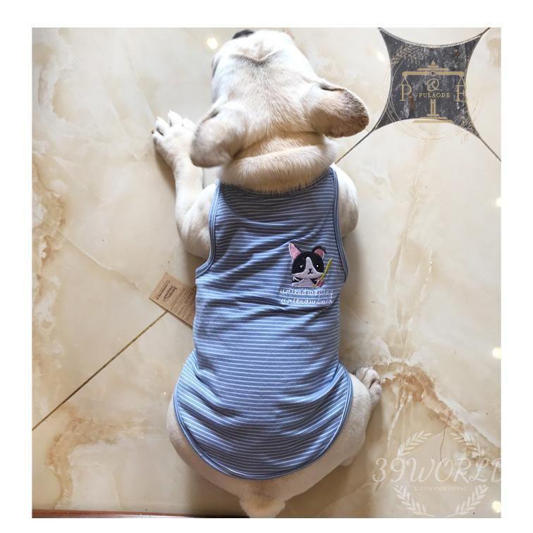ペットウェア ドッグウエア タンクトップ 飼い主とお揃い ペット用 犬用 ペアルッ 洋服 犬服 カットソー 刺繍 袖なし ボーダー 猫用 ノースリーブ 
