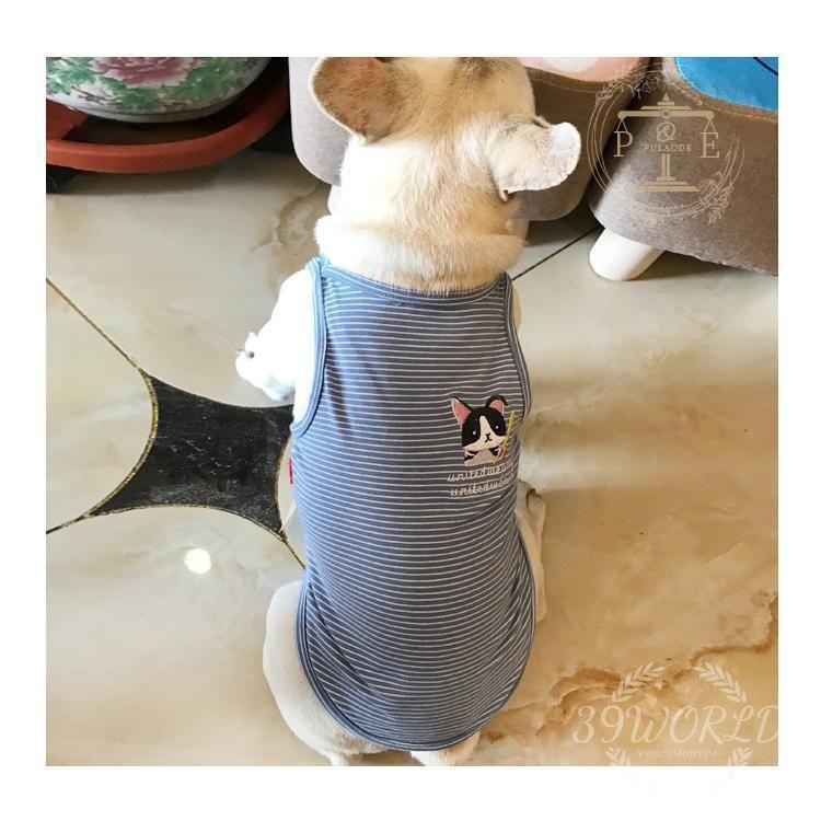 ペットウェア ドッグウエア タンクトップ 飼い主とお揃い ペット用 犬用 ペアルッ 洋服 犬服 カットソー 刺繍 袖なし ボーダー 猫用 ノースリーブ 
