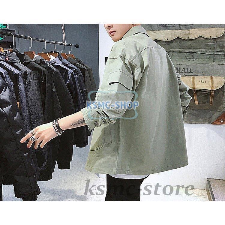 長袖シャツ メンズ おしゃれ シャツ カジュアルシャツ 無地 胸ポケット ワークシャツ ビジネスシャツ 秋服 